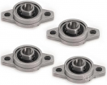 XiKe 4tk KFL002 Bore 15mm tsingisulamist padjaploki laagri &auml;&auml;rik sobib 3D printeritele, DIY, CNC masinatele, robotitele ja lineaarsetele liikumiss&uuml;steemidele