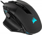 CORSAIR NIGHTSWORD RGB juhtmega h&auml;&auml;lestatav FPS/MOBA m&auml;nguhiir - 18 000 DPI - 10 programmeeritavat nuppu - kaalus&uuml;steem - iCUE &uuml;hilduv - PC, Mac, PS5, PS4, Xbox - must