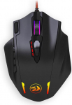 Redragon M908 12400 DPI Impact MMO m&auml;nguhiir 18 programmeeritava nupuga, kaalu h&auml;&auml;lestuskassett, 12 k&uuml;lgmist nuppu, must/punane