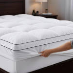 Madratsitopper 90 x 200 cm, 1000 g/m2 Ultra pehme madratsitopper 4 mittelibiseva nurgakinnitusega, Premium madratsitopper h&uuml;poallergeenne, masinpesu mikrokiust topper.