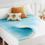 Mellow 1,5" Swirl Gel AeroBreeze Cooling Air Flow Memory Foam Topper, King Size