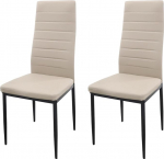 HOME DESIGN & CONFORT 2 s&ouml;&ouml;gitooli komplekt Pehmendusega k&ouml;&ouml;gitoolid S&ouml;&ouml;gitoolid Beige 2 tk komplekt