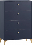 Schildmeyer Alfa 701864 Sahtlikapp Midnight Blue/Gold 80 x 40 x 116,7 cm