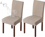 Genina Parson veekindlad toolikatted s&ouml;&ouml;gitoa ja k&ouml;&ouml;gi toolikatted s&ouml;&ouml;gitoolil Slipcover (khaki, 2 pakki)