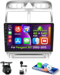 Inefala 8 Core 2 + 64G Android 15 raadio Peugeot 307 307CC 307SW 2002-2013 toetab juhtmevaba Carplay ja Android Car, 9-tolline puuteekraaniga stereo raadio Bluetooth 5.0 32 Band EQ GPS FM / RDS SWC