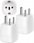 India reisiadapter, India pistikupesa, reisiadapter D-t&uuml;&uuml;pi Sri Lanka, India, Nepal, India reisipistik India vooluadapter (ei kehti L&otilde;una-Aafrika jaoks).