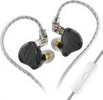 Yinyoo KZ ZS10 PRO X juhtmega k&otilde;rvaklapid, ZS10 PRO X monitor k&otilde;rvaklapid uuendatud 4BA 1DD draiveritega, eemaldatav 0,75 mm 2-poldiline kaabel (x must, mikrofoniga)