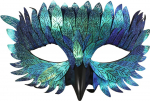 JewelryWe Masquerade Bird Mask Halloween Fantasy Owl Mask with Feathers / Beak Mystical Gothic Half Mask Animal Mask Cosplay Raven Mask Costume Accessory for Carnival Halloween Party Unisex