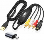 USB 2.0 videokaart, VHS digitaalseks muunduriks, 1080P RCA AV komposiit USB adapteriks Windows Mac OS jaoks