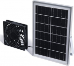 Solarbetriebener Ventilator, 8 W, 6 V, energieeffizienter Luftzirkulationsventilator mit tragbarem Design f&uuml;r kleine St&auml;lle, Baumh&auml;user und den Au&szlig;enbereich (einzelner Ventilator)