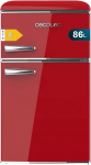 Cecotec v&auml;ike k&uuml;lmik - 2-ukseline k&uuml;lmik - Retro 86L - Bolero CoolMarket 2D Origin 86 Red E. 35" k&otilde;rgus ja 19,25" laius, energiaklass E, j&auml;&auml;osakond, sisevalgustus ja kroomitud k&auml;epide, punane