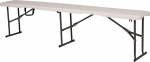 Home Source Kokkupandav pink Camping Party Picnic BBQ Garden Indoor Outdoor Metal Frame White 6ft