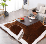 Komplekt 4 Jaapani soojendusega laud, Kotatsu k&uuml;ttekeha, Kotatsu Futon mugavusriie, 100% pol&uuml;esterkangast materjal, Home Living, rippuv k&uuml;ttekeha kontorilaua all, kohvilaud, arvutilaua k&uuml;ttekeha (suurus)