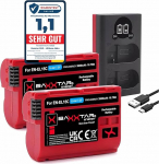 Baxxtar 2 x EN-EL15c aku 2600 mAh koos topeltlaadijaga (LCD USB-C Micro USB) &Uuml;hildub Nikon Z5 Z6 II Z7 II Z8 D500 D600 D610 D750 D780 D800 D810 D850 D7000 D7100 D7100 D7100 D7200 D7500 EN-EL15b ENEL15 EN EL15 EN EL15