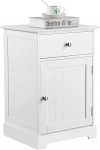 Yaheetech Voodikapp kast sahtlitega Box Spring voodi &ouml;&ouml;kapp hoiuruumiga 40 x 35 x 60 cm magamistuba valge