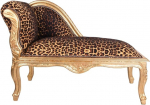 Unbekannt Cat508a16 Canap&eacute; Chaise Longue Leopard Gold Palace Stool Polsterdatud iste Diivan Padded Antique Style