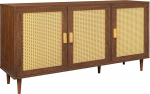 Riess Ambiente Vienna Retro Sideboard 120 cm Pruun puidust materjalist Viini punutud rotangist kapp 120 cm Pruun puidust kapp