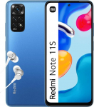 Xiaomi Redmi Note 11S nutitelefon 6 + 128 GB, 6,43-tolline 90 Hz FHD+ AMOLED DotDisplay, MediaTek Helio G96, 108 MP professionaalne kaamera, 5000 mAh, h&auml;marav&auml;rvi sinine