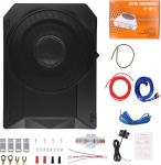 Ultra Slim auto subwoofer Sedan Truck koos sisseehitatud v&otilde;imendiga istme alla paigaldatav Max Power 1000W 10" kompaktne subwoofer