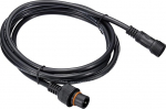 PATIKIL 6.56ft 2 Pin pikenduskaabel, 18AWG veekindel IP67 pistik koos isase ja emase otsaga LED ribade jaoks, must