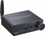 LiNKFOR Digitaalne analoog audiomuundur 192 kHz Bluetooth DAC koos k&otilde;rvaklappide v&otilde;imendiga koos DAC toiteallikaga koos Bluetooth vastuv&otilde;tjaga V5.0 D/A adapter koos optilise kaabli ja koaksiaalkaabliga