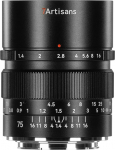 7artisans 75mm F1.4 Vollformat-Kameraobjektiv Gro&szlig;e Blende Verfeinertes Bokeh Klick-Blende f&uuml;r spiegellose Canon R-Mount Kameras