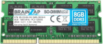 BRAINZAP 8GB DDR3 RAM SO-DIMM PC3-12800S 2Rx8 1600 MHz 1.5V CL11 s&uuml;learvuti m&auml;lumoodul