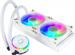 Cooler Master MasterLiquid PL240 Flux protsessorijahuti - AIO vesijahutus 2 x 120 mm ventilaatoriga, 240 mm jahuti koos ARGB kontrolleriga (2. p&otilde;lvkond) - AMD ja Intel &uuml;hilduv, valge