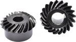 1,5 m Spiralkegelradsatz - 20, 25, 30 Z&auml;hne, Keilnutbohrung 12/14/15/16 mm, 45# Stahl, links- und rechtsg&auml;ngige Zahnr&auml;der - 1 St&uuml;ck(12mm (keyway 4) 1.5M 25Teeth)