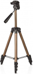 Invero&reg; Lightweight Aluminium Travel Camera Video Tripod features 3-Way Pan and Tilt Head, 4-Level Extendable Legs and a Carry Bag - Max Height 105cm
