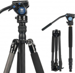 SIRUI Professional Traveler VC videostatiiv 159 cm Carbon Travel videostatiiv videokallutusega, kandev&otilde;ime kuni 3 kg