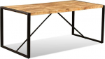 Festnight S&ouml;&ouml;gitoa laud K&ouml;&ouml;gilaud Puidust laud Rough Mango Wood Solid 180 x 90 x 76 cm