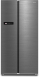 Midea MDRS791MYA46 Side-by-Side Fridge/Freezer Combination, No Frost, Inverter Compressor, 176.5 cm High, 379 L Cool, 213 L Freezer, Double Control, SuperCool, LED Lighting, 35dB, Stainless Steel