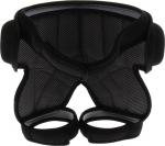 P Prettyia laste kaitsevarustus 3D polsterdatud puusade kaitsep&uuml;ksid uisutamiseks, iluuisutamiseks, rulluisutamiseks - must, S