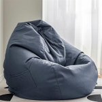 Highdi Bean Bag for Adults Gaming Seat Cushion Washable Soft Fluffy Diivan Duvet Cover No Filling Garden Cushion Floor Cushion for Living Room Indoor Outdoor (120 x 140 cm, Waterproof Blue)