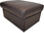 Quattro Meble tumepruun ehtne nahast jakkar kokkupandav koos hoiuruumiga Jakkar lehmanahast istme kuubi jalatugi polsterdusega jakkar ehtne nahk Puff mudel NT 2p nahast MDR tumepruun (75 x 55 x H-40 cm)