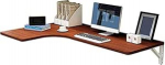 Eckklappcomputertisch, Wandklapptisch, L-f&ouml;rmiger Schreibtisch, Esstisch, Schreibtisch mit Doppelunterst&uuml;tzung, Beistelltisch,D-110&times;60&times;40cm Modisch