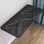 Klappschreibtisch zur Wandmontage, 101,6 x 50,8 cm, tragbarer, faltbarer K&uuml;chentisch, schwebend, B&uuml;ro, Werkbank, platzsparender Arbeitsschreibtisch aus schwarzem Stein (100 x 30 cm)