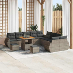 Garten-Sofa-Set mit Kissen 13 tk Grau 80 x 80 x 71 cm Diivan Gartenm?Bel Model3363883
