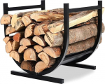 Froadp 44 x 37 x 40 cm Firewood Rack Metal Log Storage for Logs Stacking Aid Firewood Rack Outdoor Metal Frame Wood Baskets Firewood Stand Firewood Rack for Firewood Indoor and Outdoor Use
