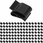 50/100 tk kaabliklambrid, p&auml;ikesepaneelide kaabli plastist servaklamber elektrilised kaabliklambrid, PV traadiklamber, fotogalvaanilise paneeli traadiklambrid, haagise raamjuhtme klamber, must (100 tk)