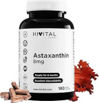 Astaksantiin 8 mg 160 mg looduslikust vetikast Haematococcus Pluvialis, mis sisaldab 5% astaksantiini. 180 vegan kapslit 6 kuu jooksul.