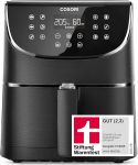 COSORI Hot Air Fryer, 11-in-1, XXL, 5.5 L, with Shake Reminder, 100 Recipes (English Language Not Guaranteed), 55% Energy Saving, Dishwasher-Safe Baskets