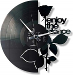 DISCOCLOCK - Enjoy The Silence Clock on 100% Recycled Vinyl Record Gift for All Fans Silent Clock Easy to Hang (Standard Dial)