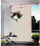 Floracord 05-77-67-00P Vertical Sunshade 230 x 140 cm with Accessories Ready to Assemble Silver Grey