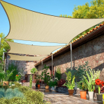 ShadeMart smTAPR1020 Rectangular Sun Shade Sail 3 x 6 m Beige