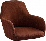 ZZDXW Chair Covers Set of 6 Kitchen Chairs with Armrests Stretch Office High-Backed Chair Cover Corn Grain Velvet Armchair Protective Cover Chairs Seat Cushion for Dining Room Wedding Party Hotel