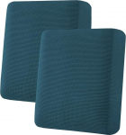 H.VERSAILTEX Super Stretch Single Seat Cushion Covers Diivan Covers Diivan Cushion Covers Slipcover Sets paks Jacquard tekstureeritud Twill kangas (2-osaline keskmise diivanipadja katted, Deep Teal)