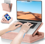 Heyife s&uuml;learvuti padi Lap Tray, Tray Padi Stand, Laptop Table Lap voodile / diivanile, reguleeritav Lap Desk Mat kuni 15-tollise PC/Mac, Tablet, iPad, Kindle, Pink
