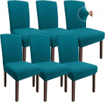 Granbest 2023 muster Super Stretchy s&ouml;&ouml;gitool katted, paksendatud Jacquard tool Slipcover s&ouml;&ouml;gituba, pestav Armless tool kaitsjad lastele ja lemmikloomadele (komplekt 6, must/roheline)